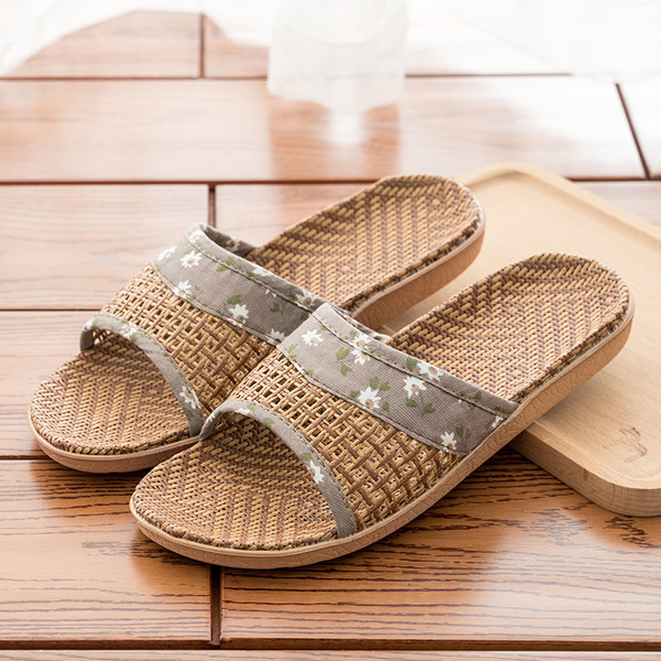Indoor Home Household Straw Mats Non-slip Office Flip Flops Q119-CJNS1181517