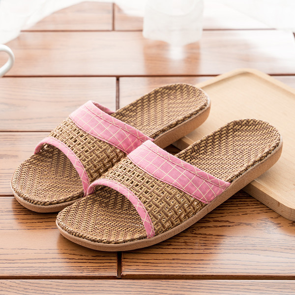Indoor Home Household Straw Mats Non-slip Office Flip Flops Q119-CJNS1181517