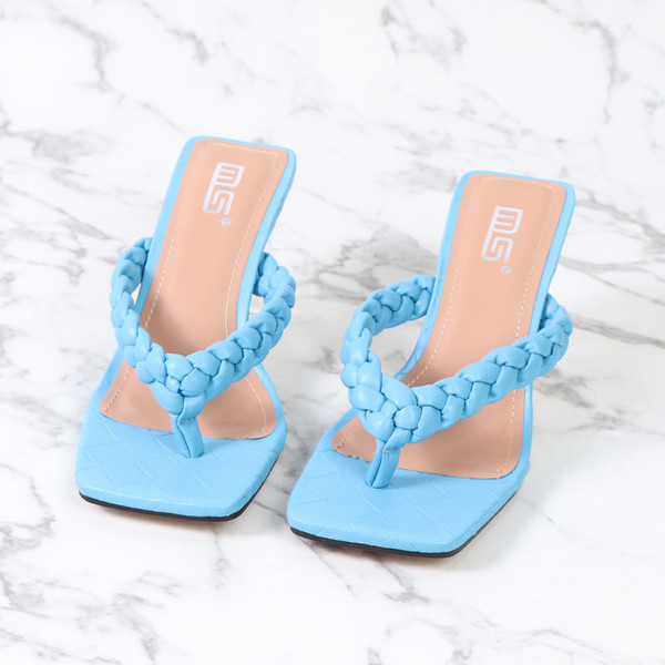 Summer New Style European And American Crystal Heel Comfortable Flip Flops Q119-CJNS1222001