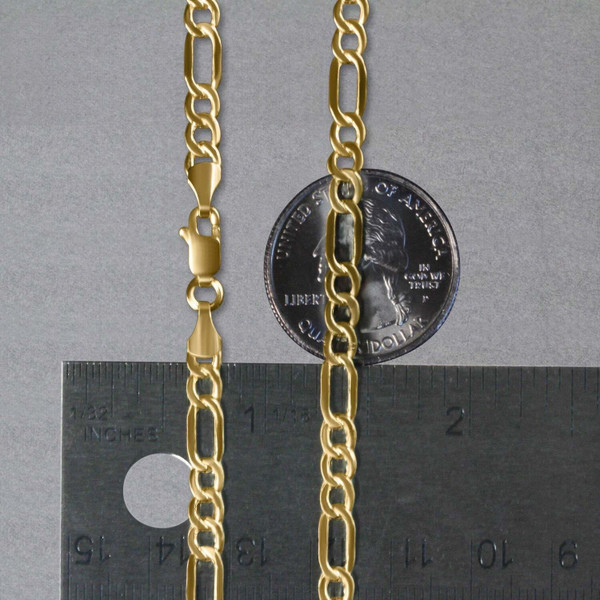 Size: 18'' - 14k Yellow Gold Lite Figaro Chain (4.70 mm) P150-48441-18