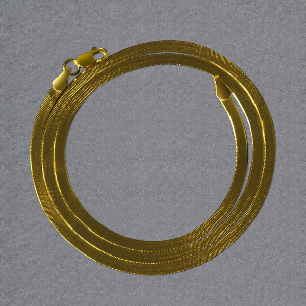 Size: 16'' - 14k Yellow Gold Super Flex Herringbone Chain (2.80 mm) P150-41993-16