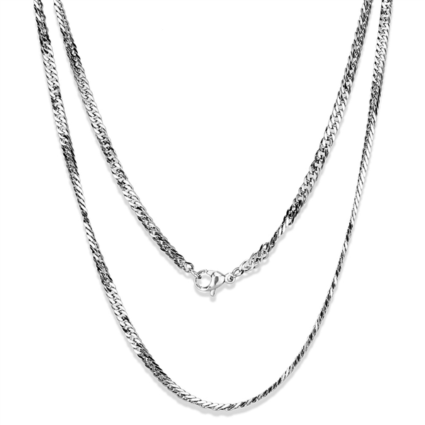 TK2429 - High polished (no plating) Stainless Steel Chain with No Stone A874-TK2429