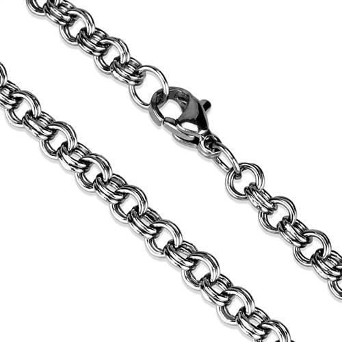 TK2438 - High polished (no plating) Stainless Steel Chain with No Stone A874-TK2438