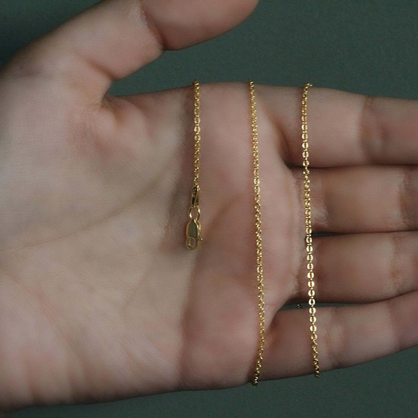 Size: 16'' - 14k Yellow Gold Forsantina Lite Cable Link Chain (1.50 mm) P150-66284-16