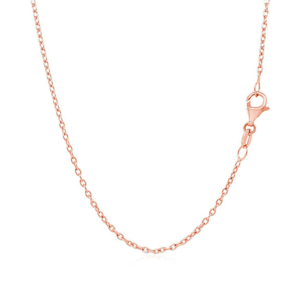 Size: 16 - 14k Rose Gold Round Cable Link Chain (1.50 mm) P150-64377-16