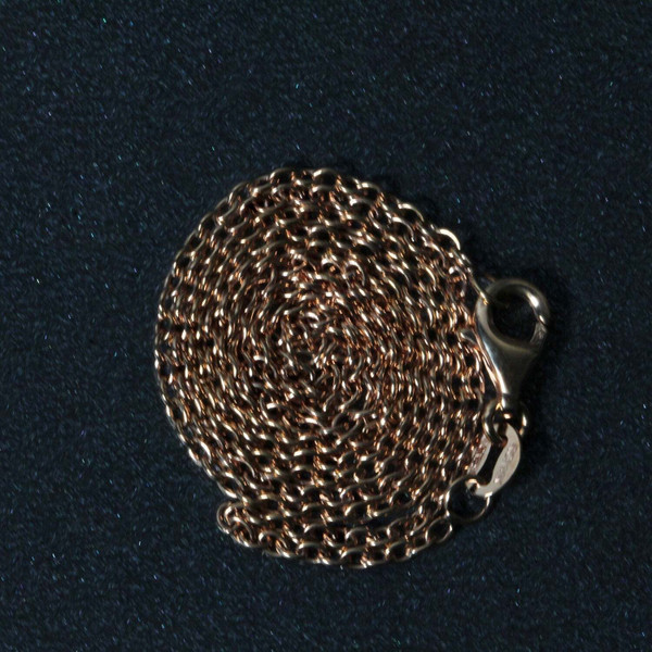 Size: 16 - 14k Rose Gold Round Cable Link Chain (1.50 mm) P150-64377-16