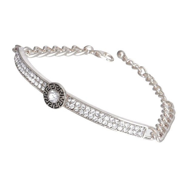 Silver Chain Bangle - Bespoke Half Chain T226-9485669957951