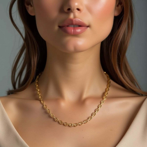 Size: 18'' - 14k Yellow Gold High Polish Mariner Link Chain (5.40 mm) P150-97193-18