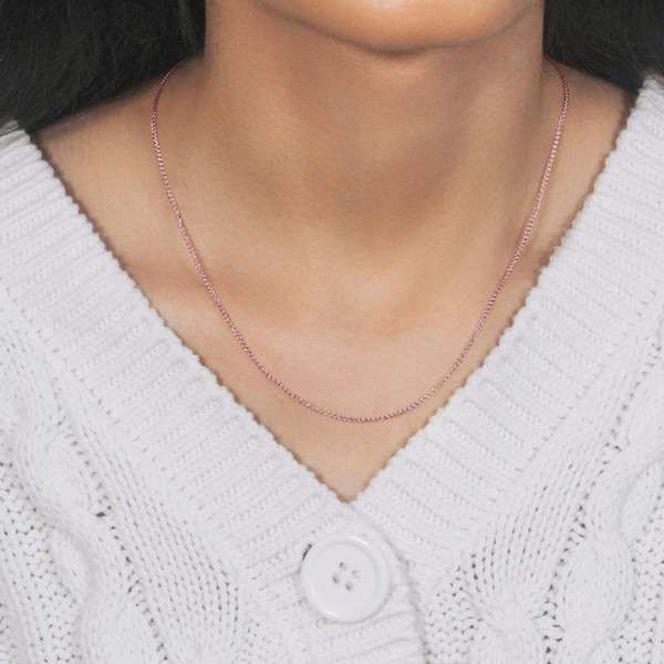 Size: 16'' - 14k Rose Gold Diamond Cut Round Wheat Chain (1.20 mm) P150-53269-16