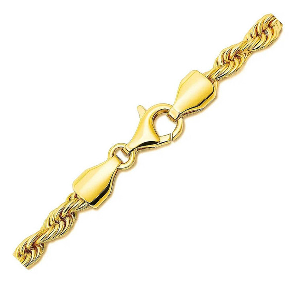 Size: 20'' - 14k Yellow Gold Solid Diamond Cut Rope Chain (5.00 mm) P150-00895-20