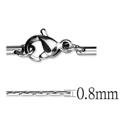 TK2439 - High polished (no plating) Stainless Steel Chain with No Stone A874-TK2439