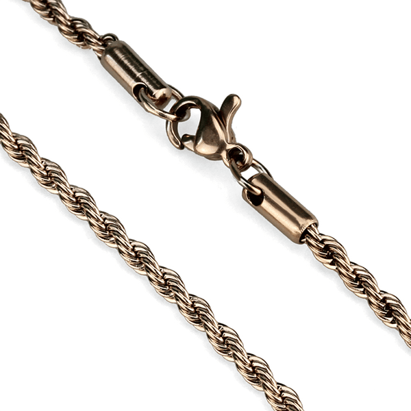 TK2433R - IP Rose Gold(Ion Plating) Stainless Steel Chain with No Stone A874-TK2433R
