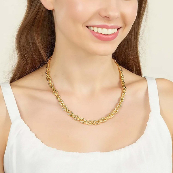 Size: 18'' - 14k Yellow Gold Puffed Mariner Link Chain (4.70 mm) P150-39666-18