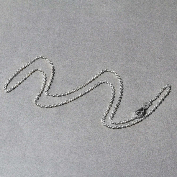 Size: 16'' - 18k White Gold Round Cable Chain (1.50 mm) P150-03178-16