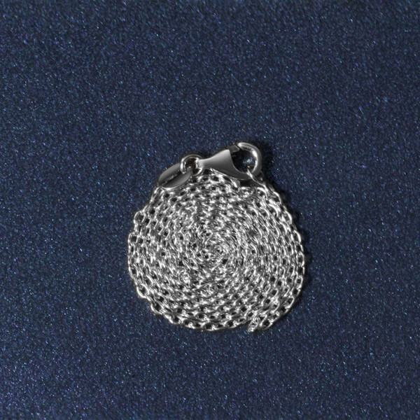 Size: 16'' - 18k White Gold Round Cable Chain (1.50 mm) P150-03178-16