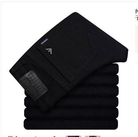 Elastic autumn and winter high grade male jeans business straight tube repair brand jeans men loose Q119-CJNSXZNZ00455