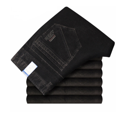 Men's Straight-leg Corduroy Stretch Casual Pants Q119-CJNSXZNZ01826