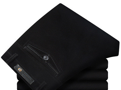 Autumn And Winter Corduroy Men'S Trousers Middle-Aged And Old Thick Loose Straight Leg Velvet Pants Q119-CJNZ1125580