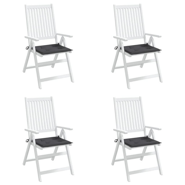  Garden Chair Cushions 4 pcs Anthracite 19.7"x19.7"x1.6" Oxford Fabric A949-314038