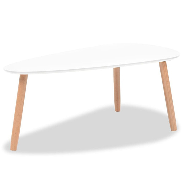  Coffee Table Set 2 Pieces Solid Pinewood White A949-244731