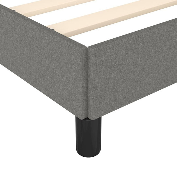  Bed Frame without Mattress Dark Gray 59.8"x79.9" Queen Fabric A949-347108