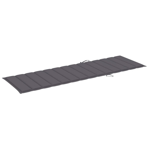  Folding Sun Lounger with Cushion Solid Acacia Wood A949-3064164
