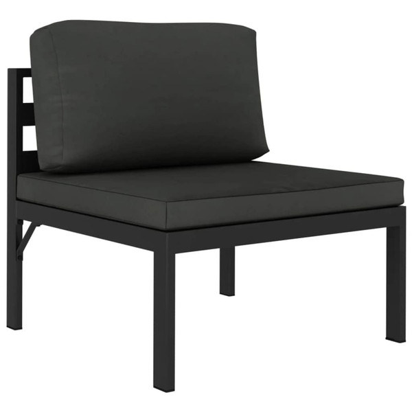  8 Piece Patio Lounge Set with Cushions Aluminum Anthracite A949-3107806