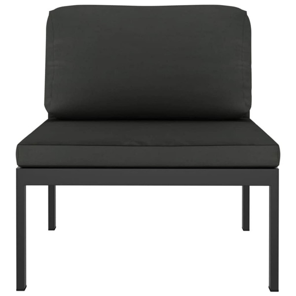  8 Piece Patio Lounge Set with Cushions Aluminum Anthracite A949-3107806