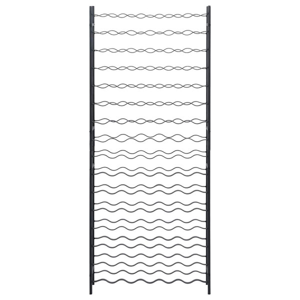Wine Rack for 96 Bottles Black Iron A949-325923