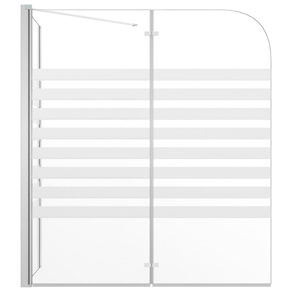 Bath Enclosure 47.2"x26.8"x51.2" Tempered Glass Stripe A949-146226