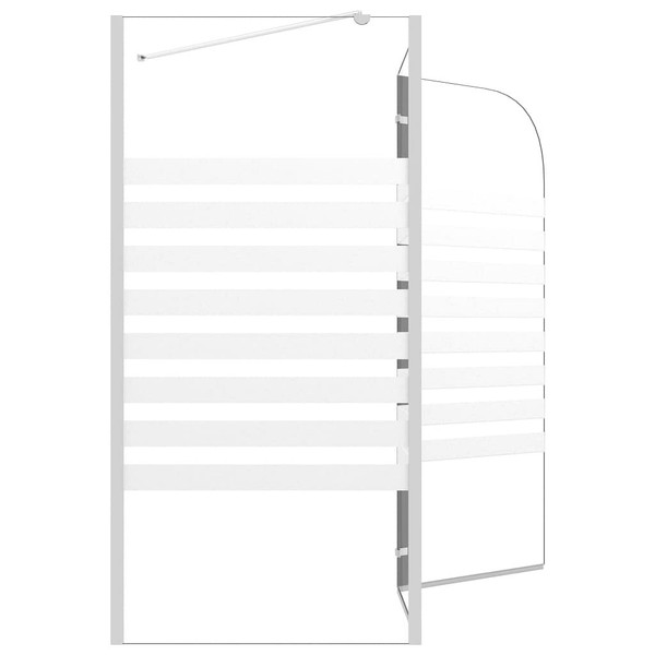 Bath Enclosure 47.2"x26.8"x51.2" Tempered Glass Stripe A949-146226