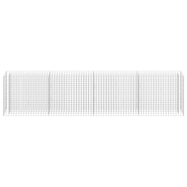  Gabion Raised Bed Galvanized Steel 141.7"x11.8"x35.4 A949-145643