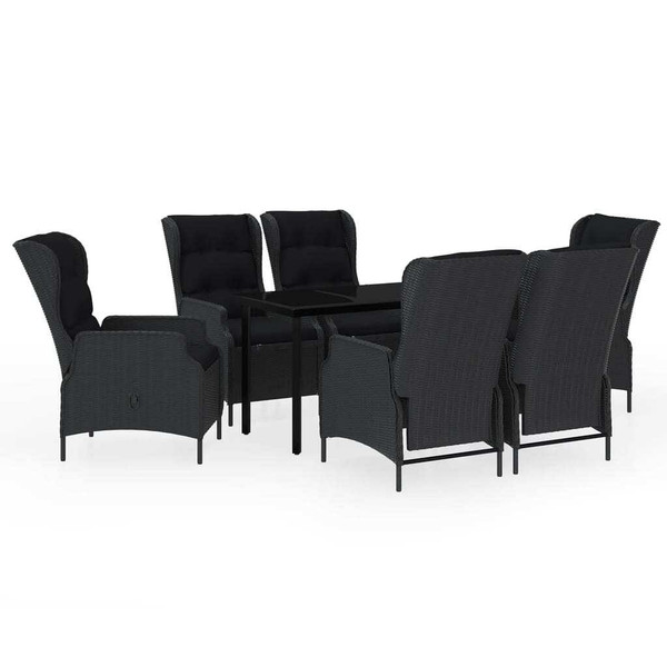 7 Piece Patio Dining Set Dark Gray A949-3099640