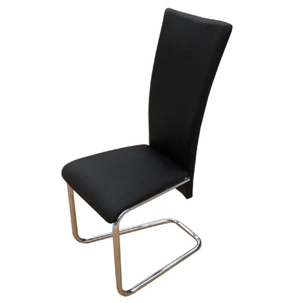 Dining Chairs 4 pcs Black Faux Leather A949-241915