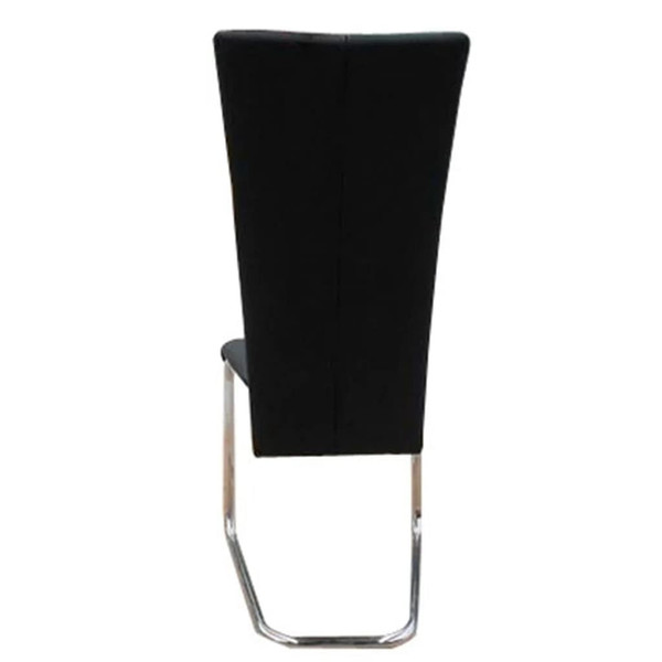 Dining Chairs 4 pcs Black Faux Leather A949-241915