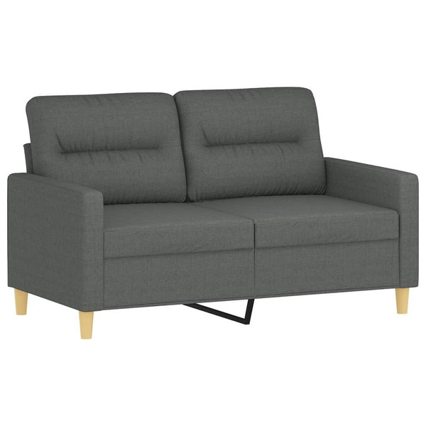 2 Piece Sofa Set with Cushions Dark Gray Fabric A949-3201601