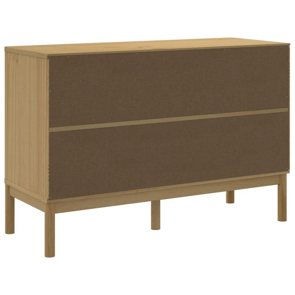 Chest of Drawers FLORO Wax Brown Solid Wood Pine A949-374011