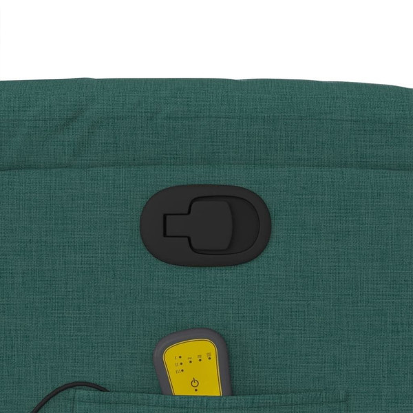 Massage Recliner Chair Dark Green Fabric A949-373428