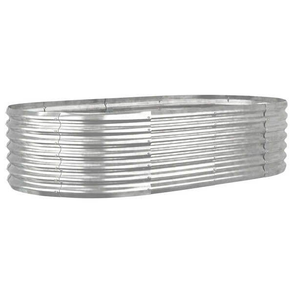 Garden Raised Bed Galvanized Steel 59.8"x31.5"x14.2" Silver A949-318917