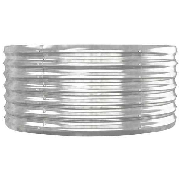 Garden Raised Bed Galvanized Steel 59.8"x31.5"x14.2" Silver A949-318917