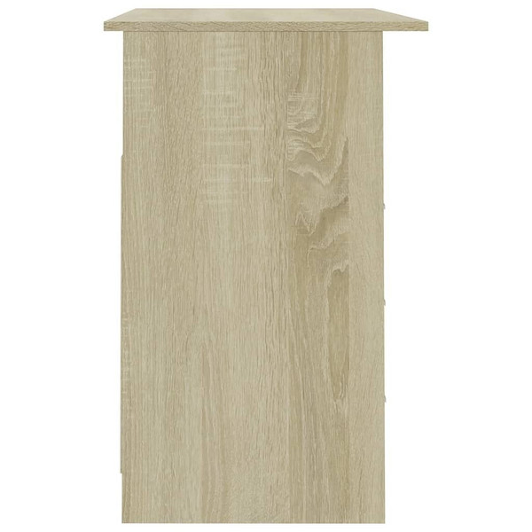 Desk with Drawers Sonoma Oak 43.3"x19.7"x29.9" Engineered Wood A949-800561