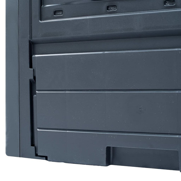 Garden Composter Gray 23.6"x23.6"x28.7" 68.7 gal A949-45682