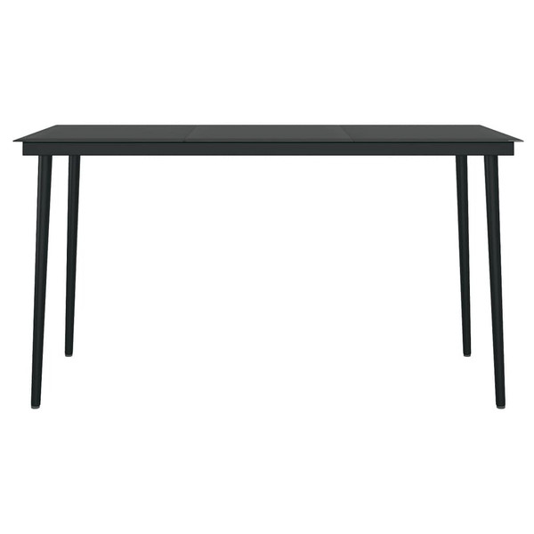 5 Piece Patio Dining Set Black A949-3099573