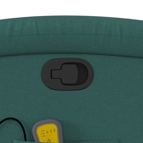 Massage Recliner Chair Dark Green Fabric A949-3205812