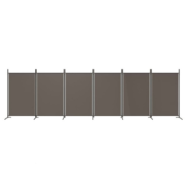 6-Panel Room Divider Anthracite 204.7"x70.9" Fabric A949-350272