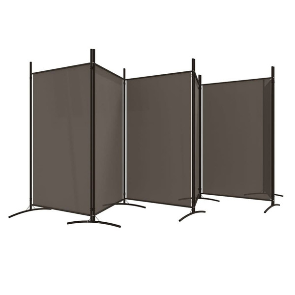 6-Panel Room Divider Anthracite 204.7"x70.9" Fabric A949-350272