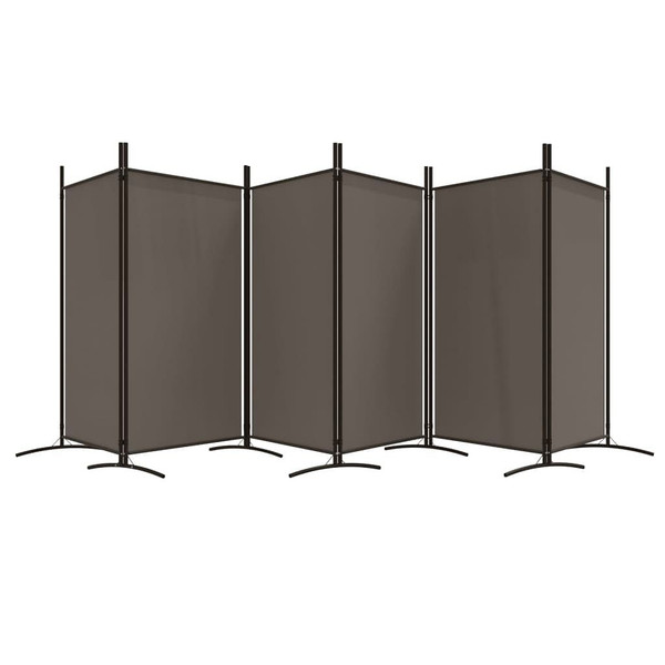 6-Panel Room Divider Anthracite 204.7"x70.9" Fabric A949-350272