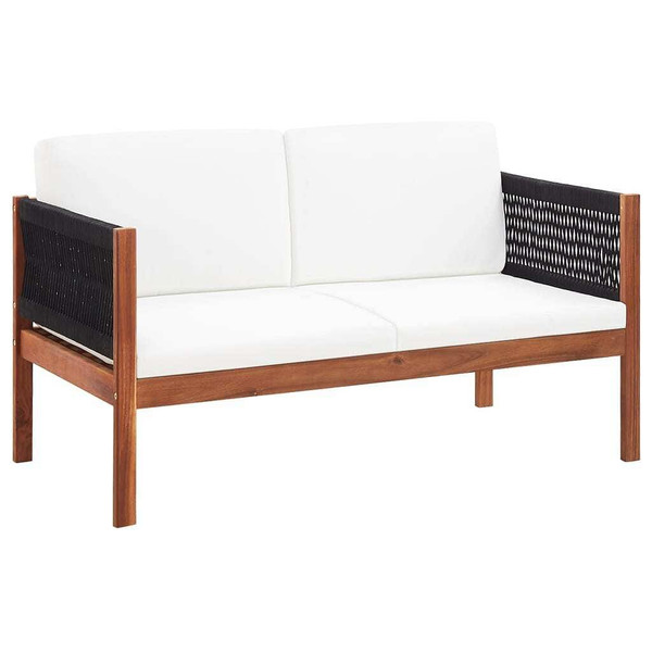 4 Piece Patio Lounge Set Solid Acacia Wood A949-46343