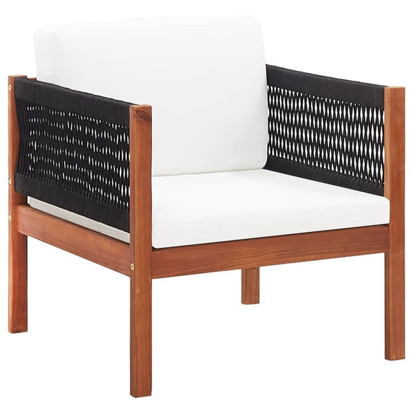 4 Piece Patio Lounge Set Solid Acacia Wood A949-46343