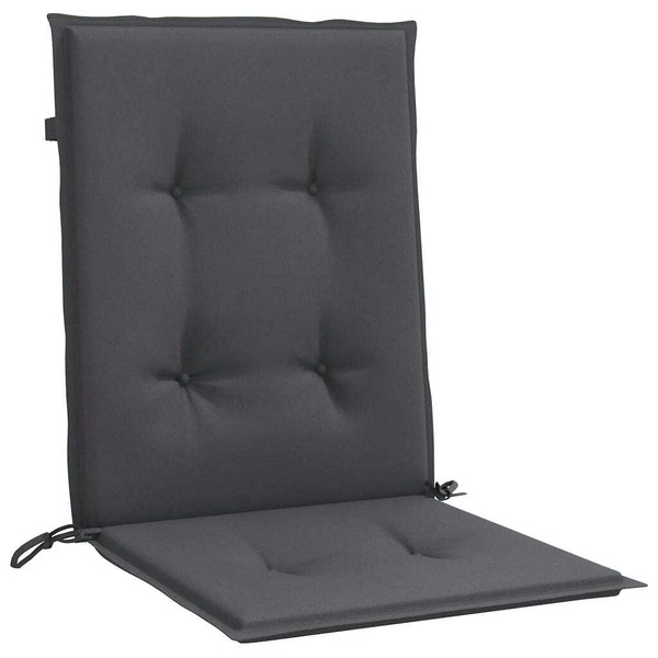 Lowback Chair Cushions 6 pcs Melange Anthracite 39.4"x19.7"x1.6" Fabric A949-4002444